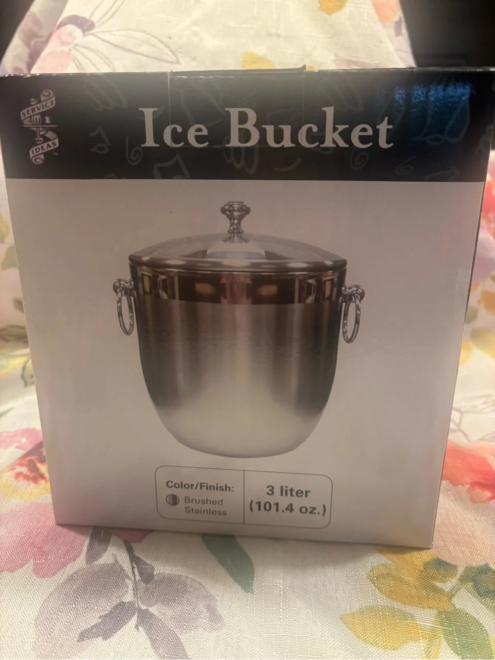 Brushed Stainless Ice Bucket without Lid - 3 Liter